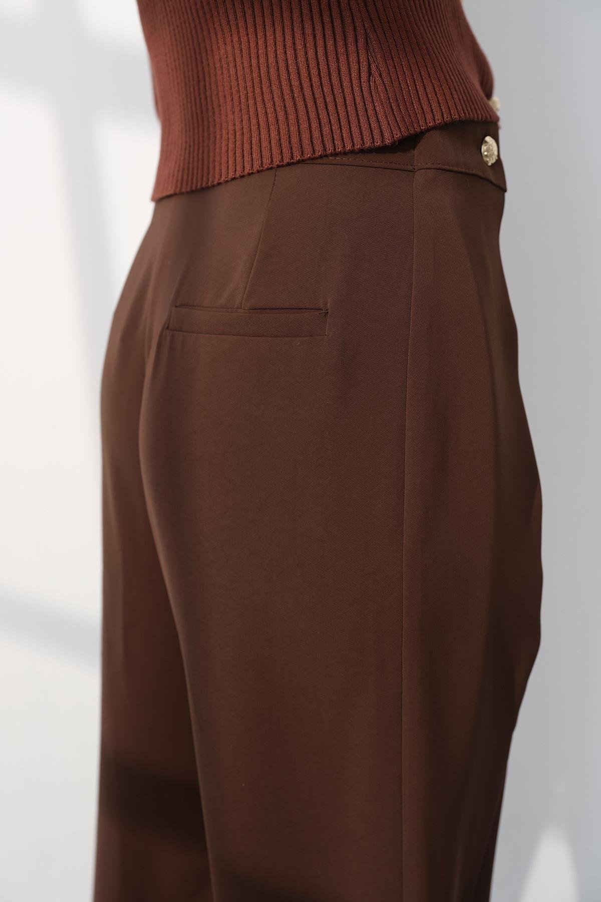 1702 GOLD DUGME PANTOLON