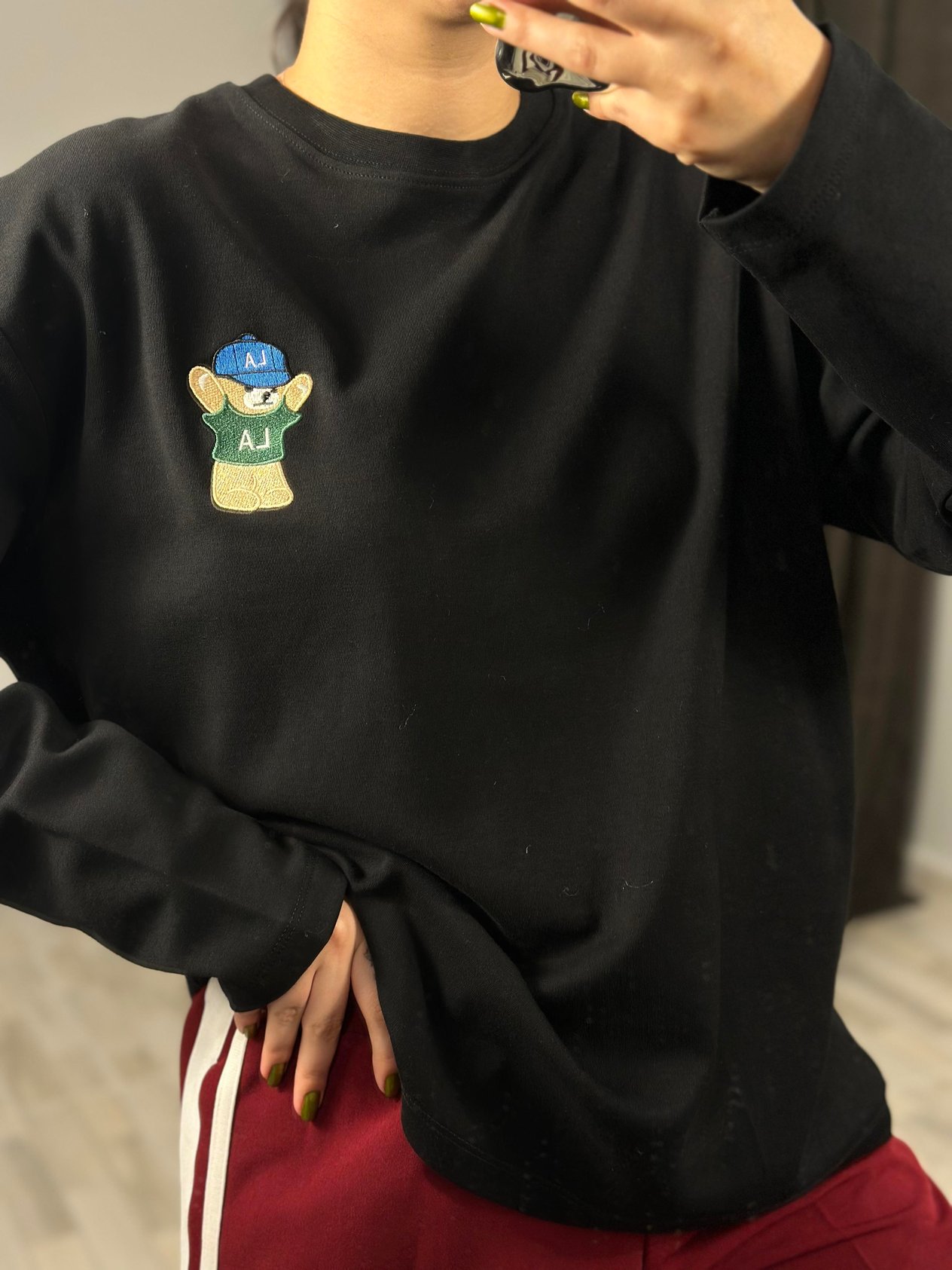 241133 AYICIKLI NAKISLI TSHIRT