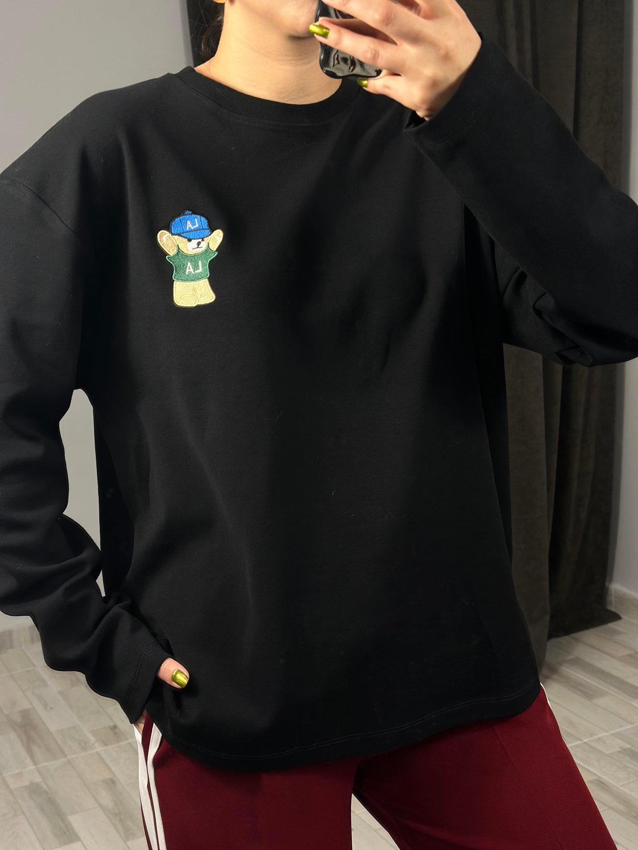 241133 AYICIKLI NAKISLI TSHIRT