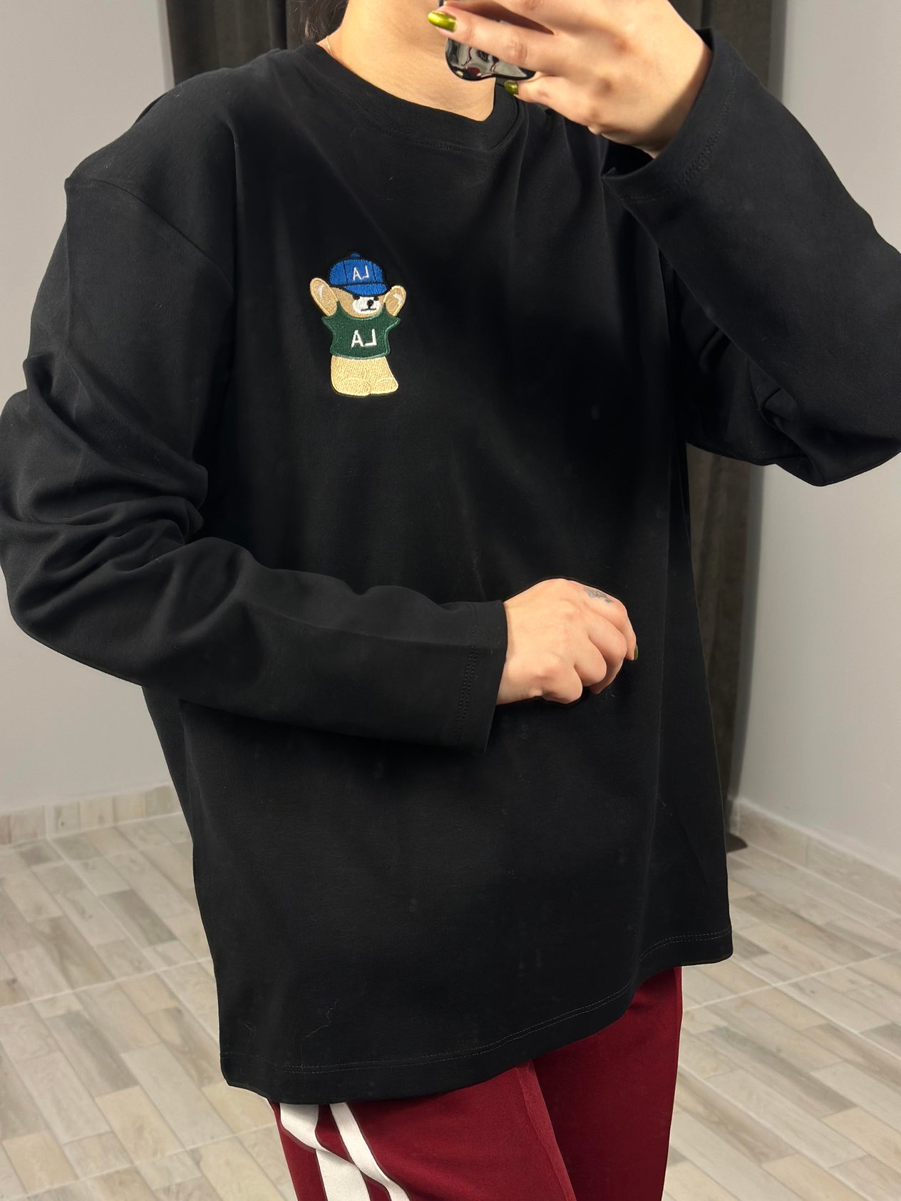 241133 AYICIKLI NAKISLI TSHIRT