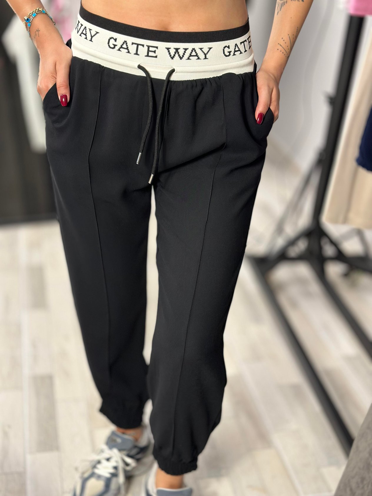 2935 BELI YAZI DETAYLI PANTOLON