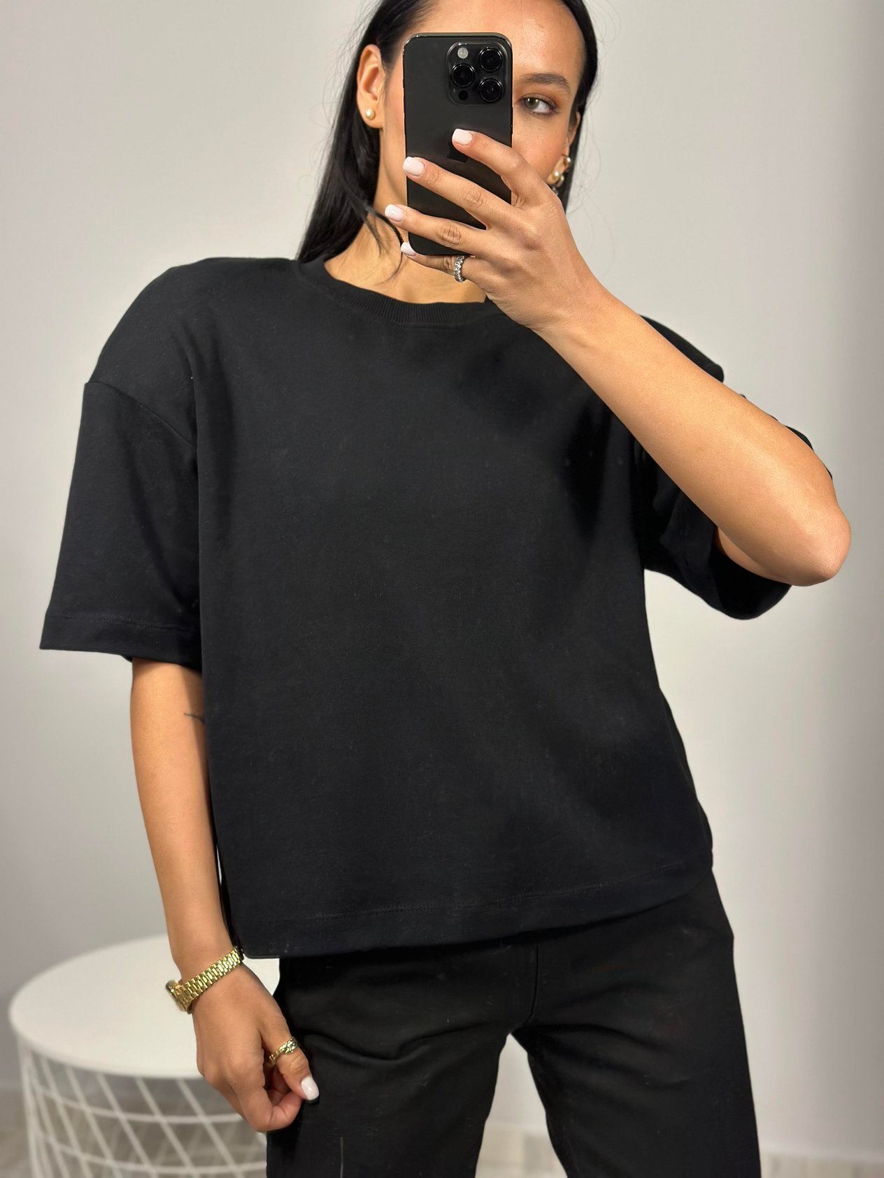 31067 KISA KOLLU VATKALI T-SHIRT