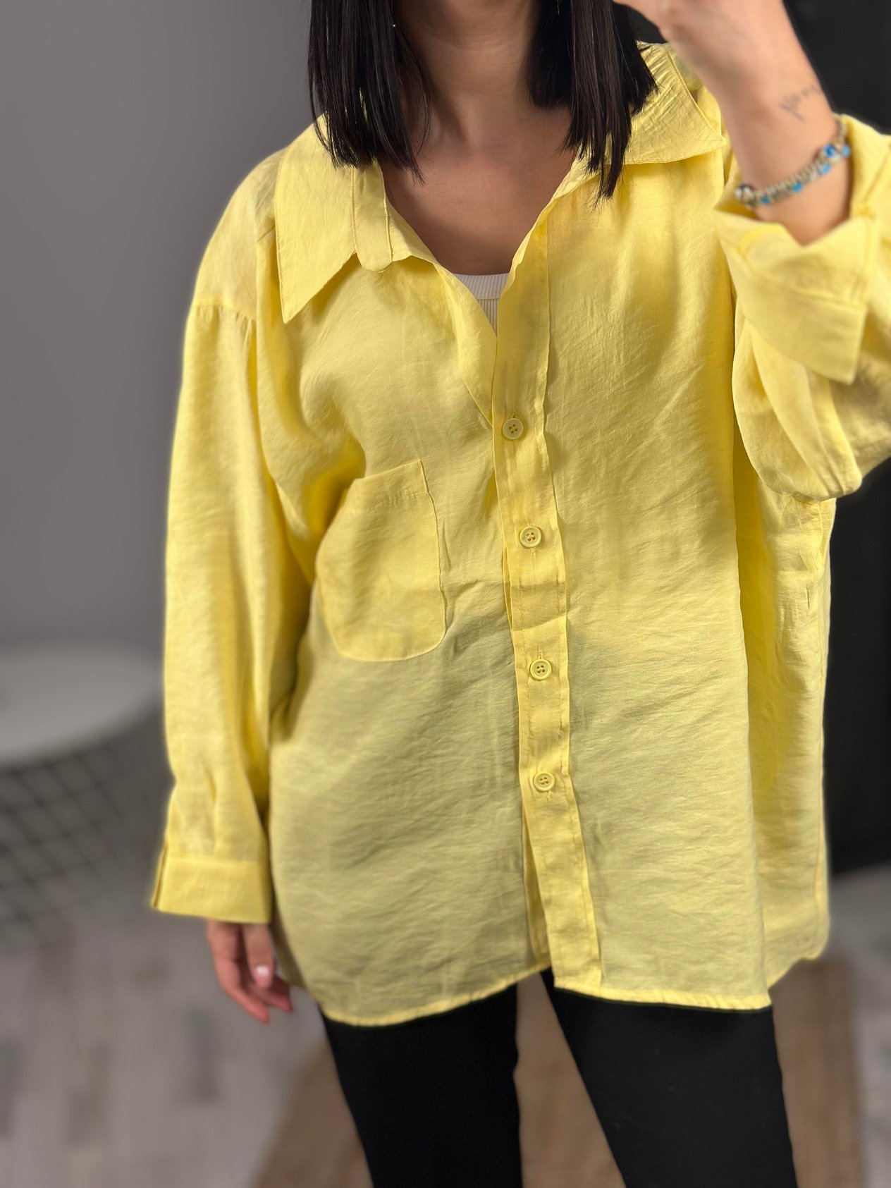 4612 OMZU DUSUK OVERSIZE GOMLEK