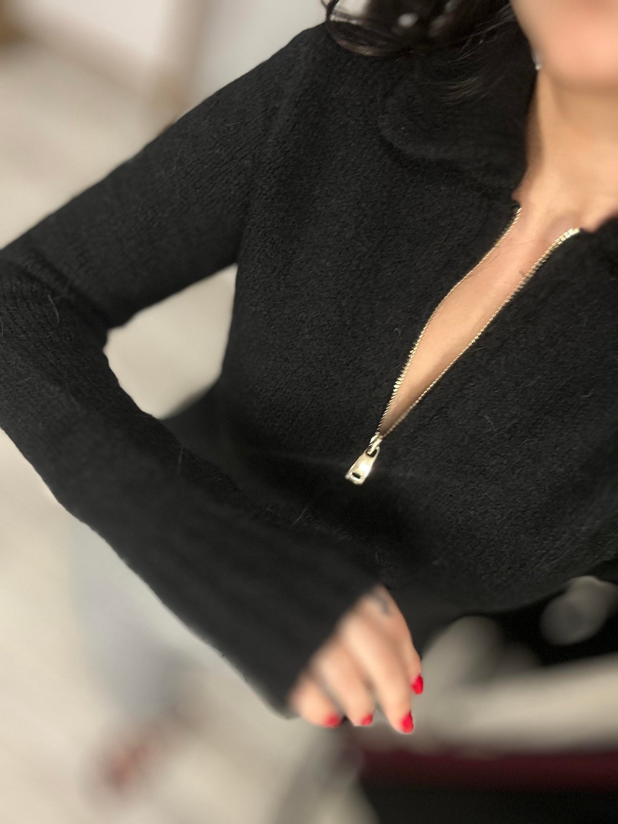 60257 POLO YAKA FERMUARLI TRIKO HIRKA
