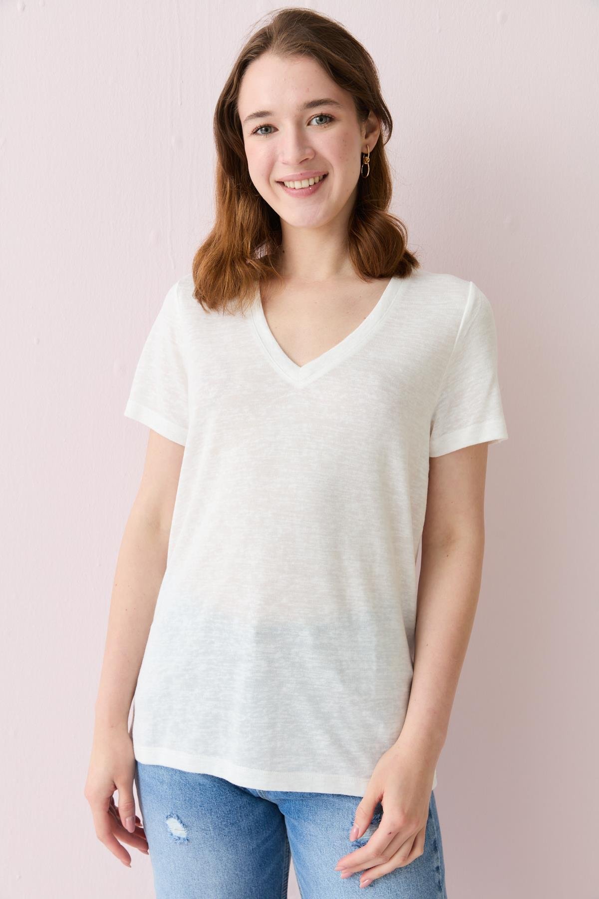 6201 V YAKA TSHIRT