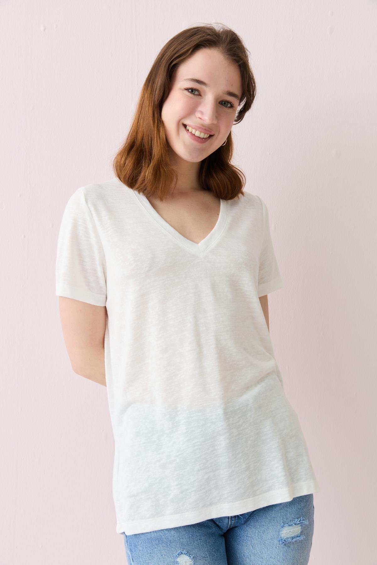 6201 V YAKA TSHIRT