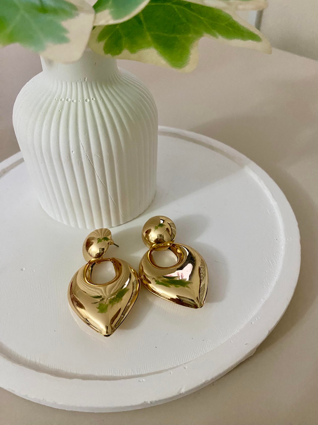 Gold Damla Model Küpe