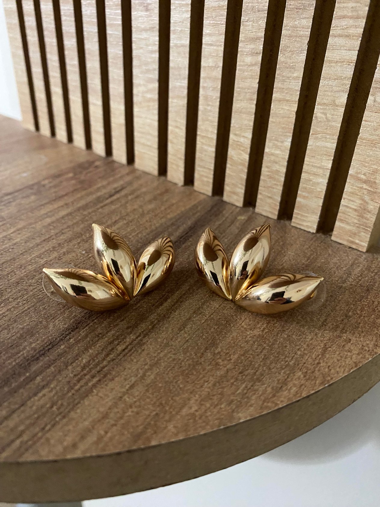 Gold Yaprak Küpe