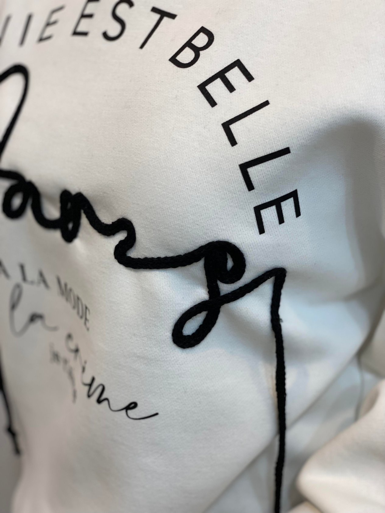 Marka Model Gri İp Detaylı İçi Şardonlu Sweatshirt 