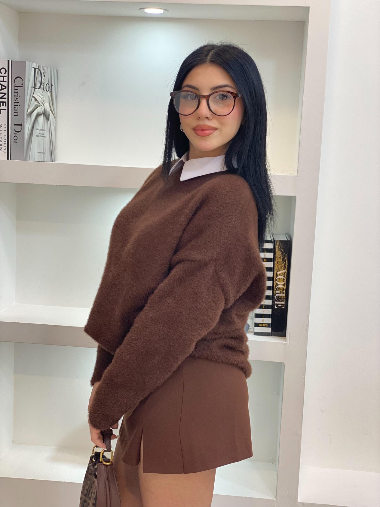 Nisan Marka Kahve Premium Yumoş Dokulu Kazak