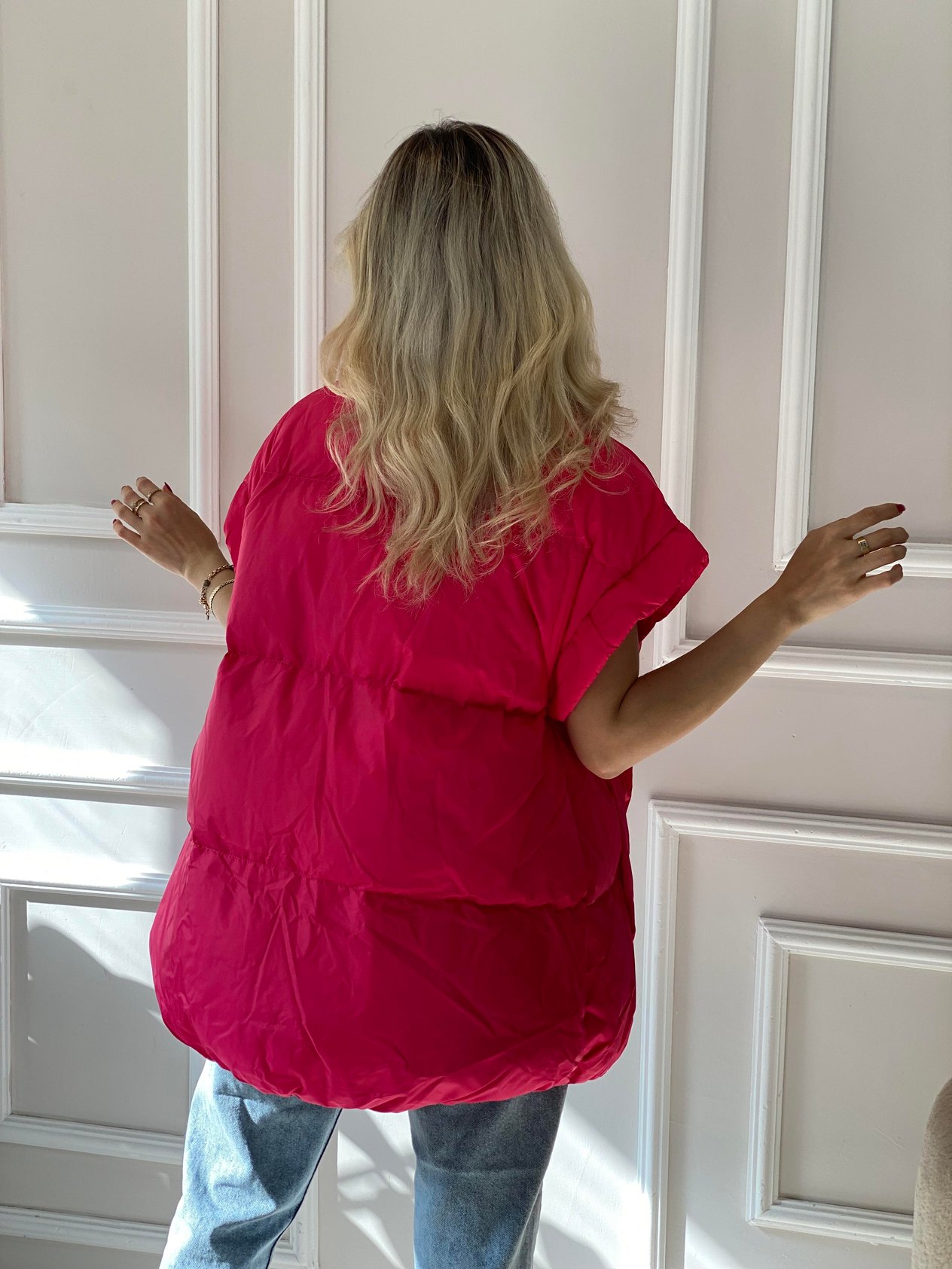 Robin Marka Pembe Oversize Şişme Yelek