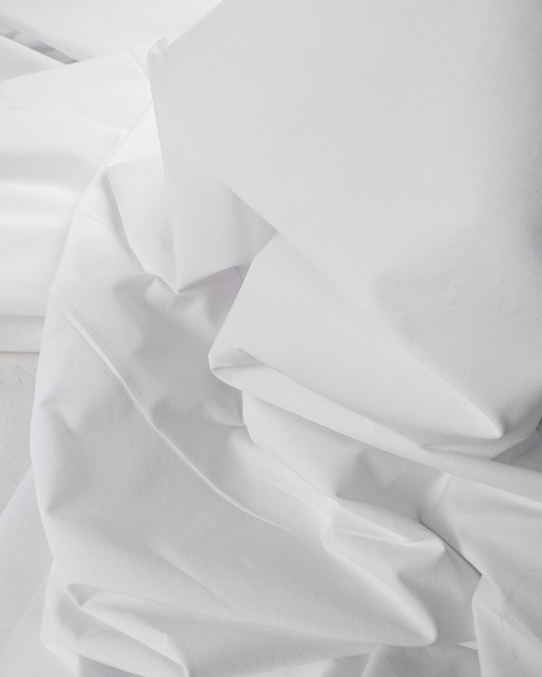Beyaz Renkte Poplin Dokuma (En 155 cm x Boy 280 cm)