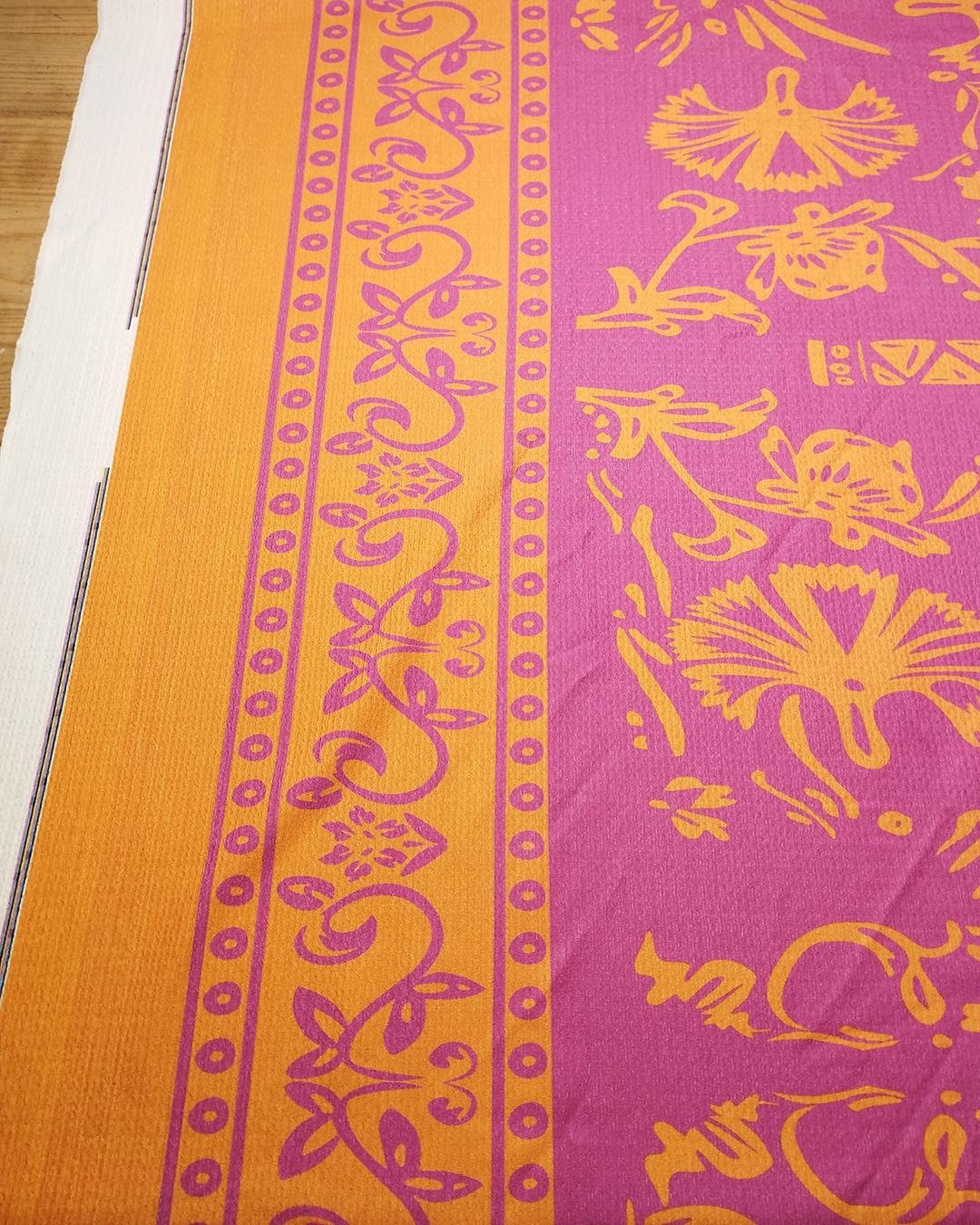 Bürümcüklü Jarse Pembe Turuncu Renklerde (En 150 cm x Boy 200 cm)