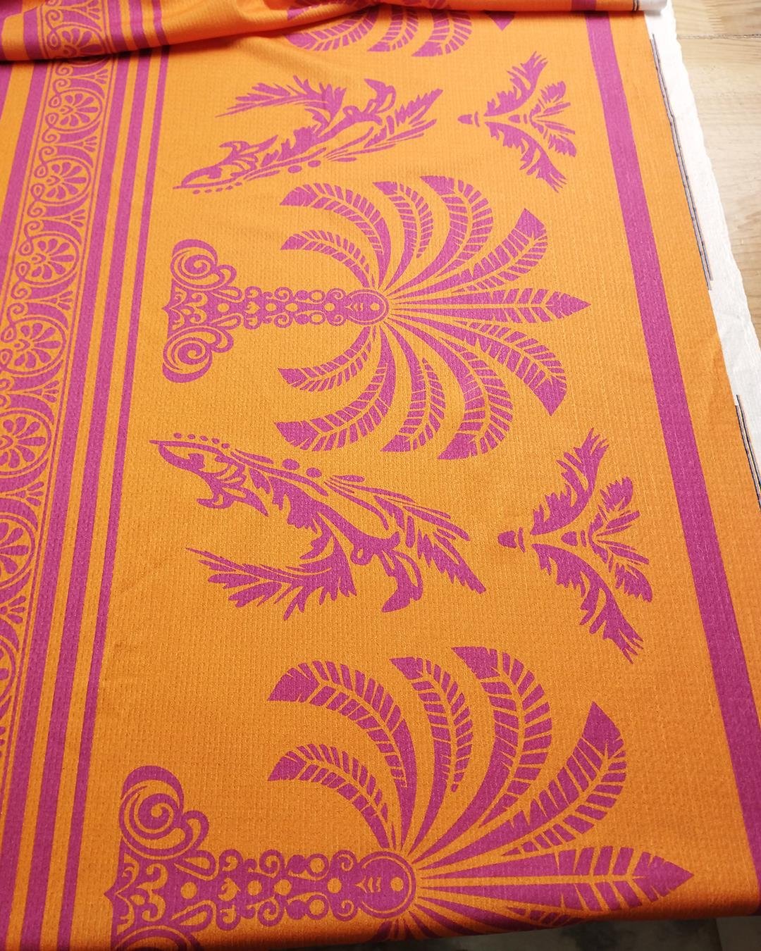 Bürümcüklü Jarse Pembe Turuncu Renklerde (En 150 cm x Boy 200 cm)