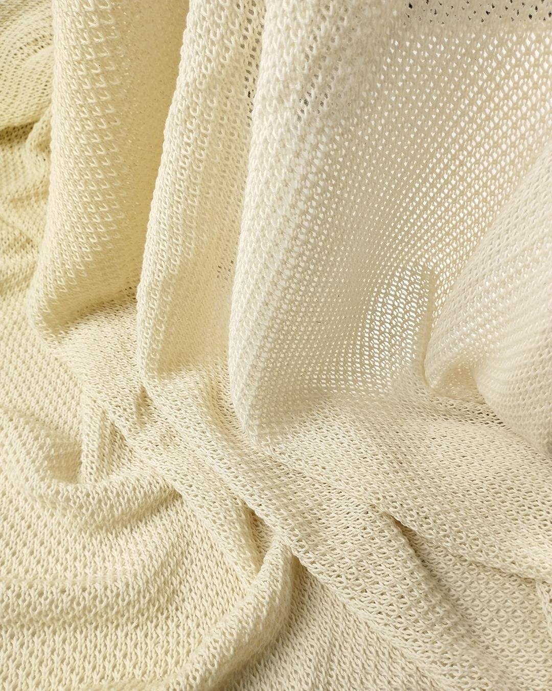 Ekru Renkte Seyrek Örgü (En 120 cm x Boy 160 cm)