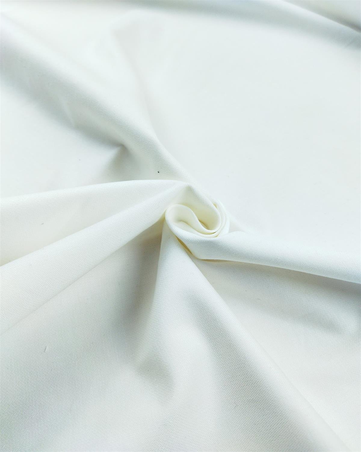 Gabardin Benzeri Kalın Pamuklu Dokuma Beyaz En: 150 cm