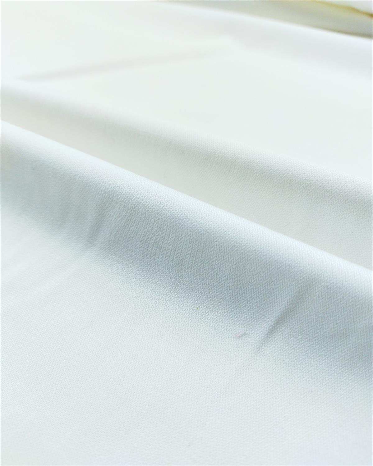 Gabardin Benzeri Kalın Pamuklu Dokuma Beyaz En: 150 cm