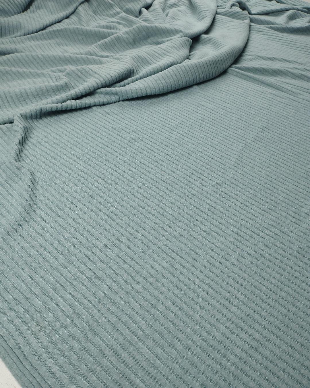 Gri Mavi Renkte Kaşkorse Örme (En  145 cm x Boy  250 cm)