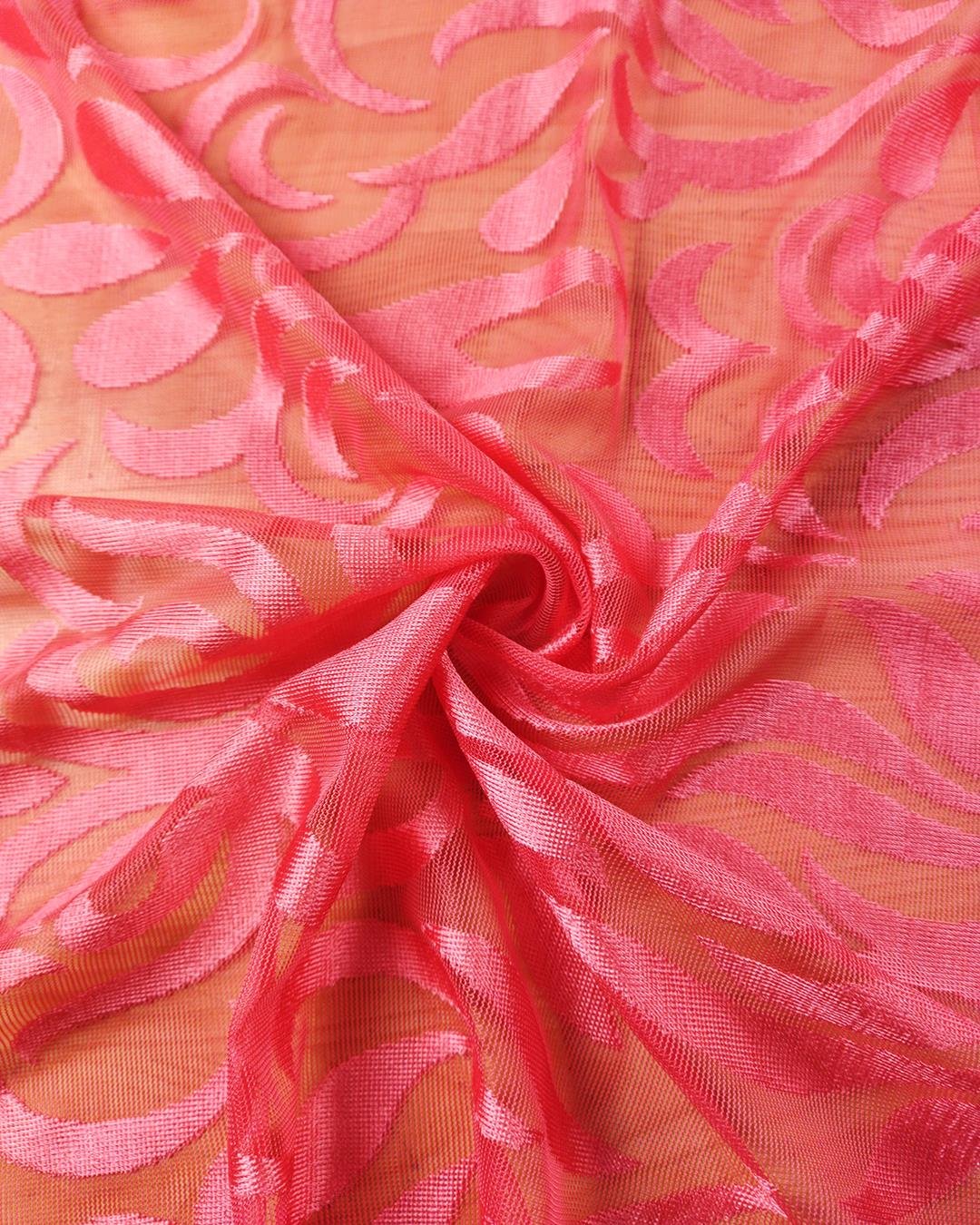 Hafif Parlak Tül Pembe Renkte (En 140 cm x Boy 260 cm)