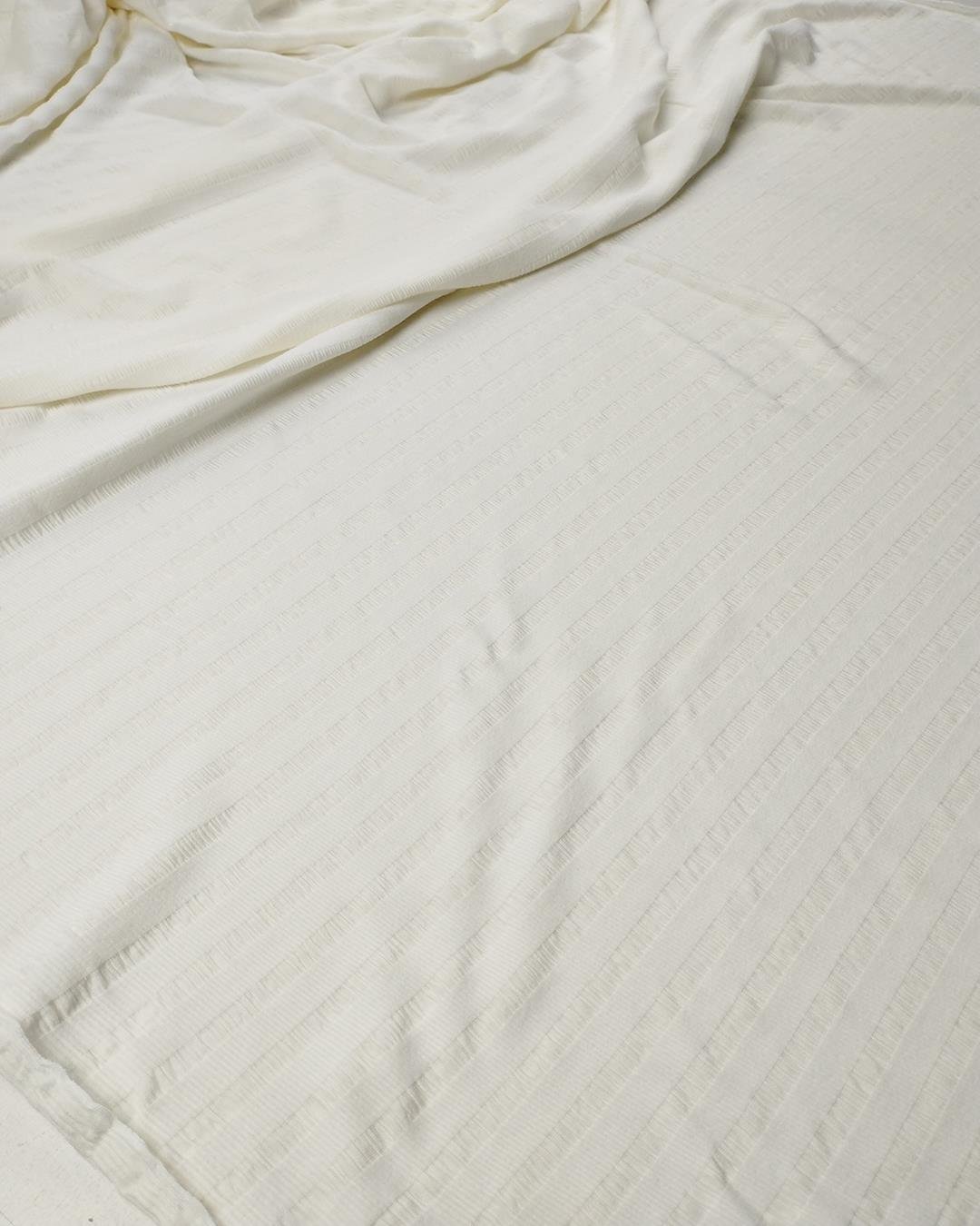 İnce Örme Krem Renkte TEK EN (En 100 cm x Boy 200 cm)