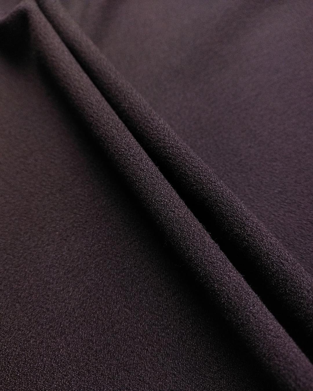 Koyu Bordo Renkte Krep (En 140 cm x Boy 205 cm)