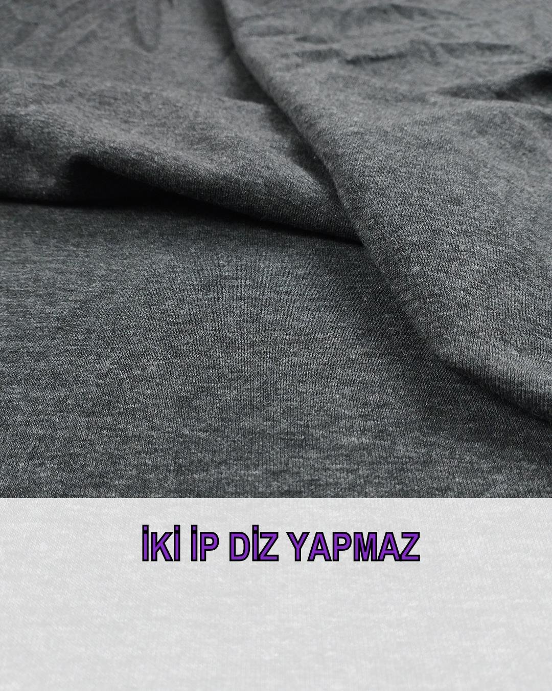 koyu Gri Renkte İki İp (En 180 cm x Boy 140 cm)