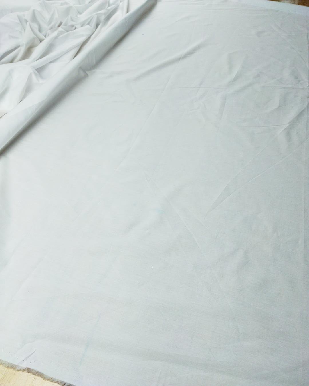 Pamuk Poplin Beyaz Renkte (En 140 cm x Boy 270 cm)