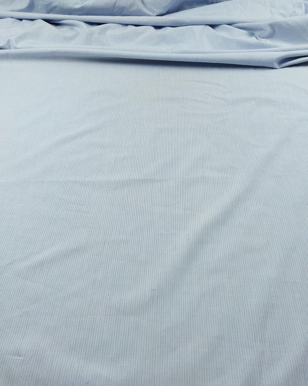 Pamuklu Dokuma İnce Boyuna Çizgili Mavi Lacivert Beyaz Renklerde (En 150 cm x Boy 135 cm)