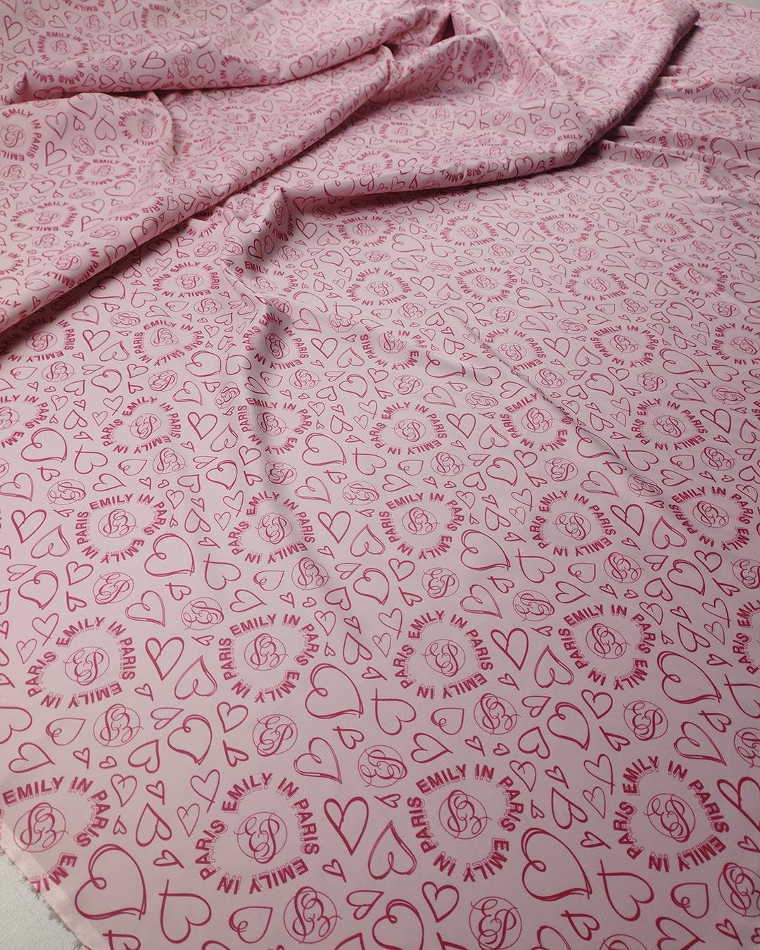 Pembe Renklerde Astarlık Saten (En 140 cm x Boy 320 cm)