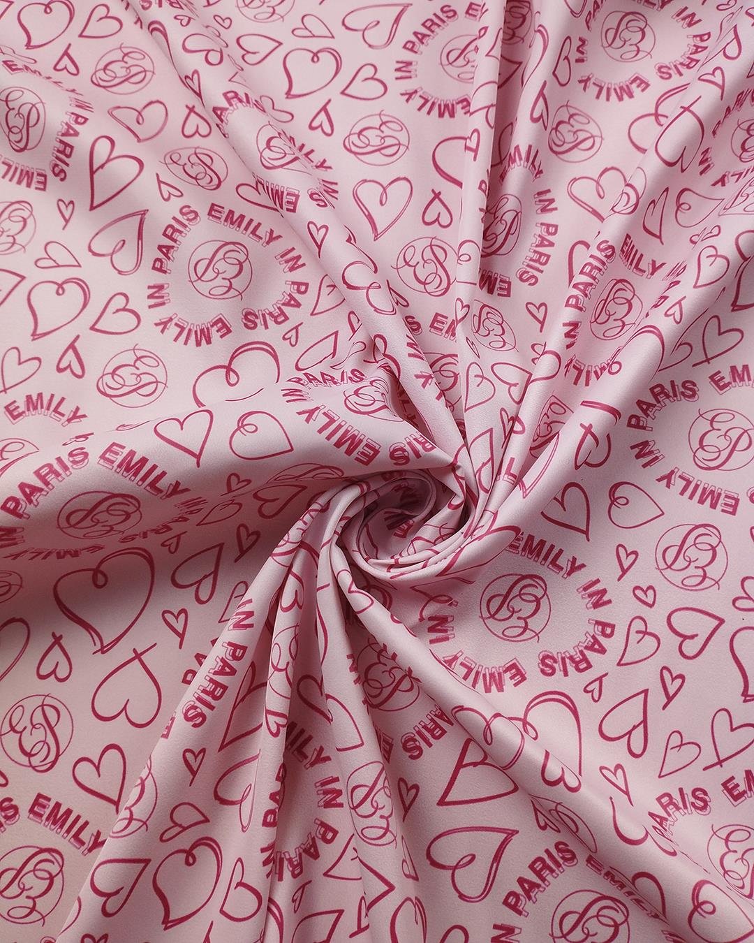 Pembe Renklerde Astarlık Saten (En 140 cm x Boy 320 cm)