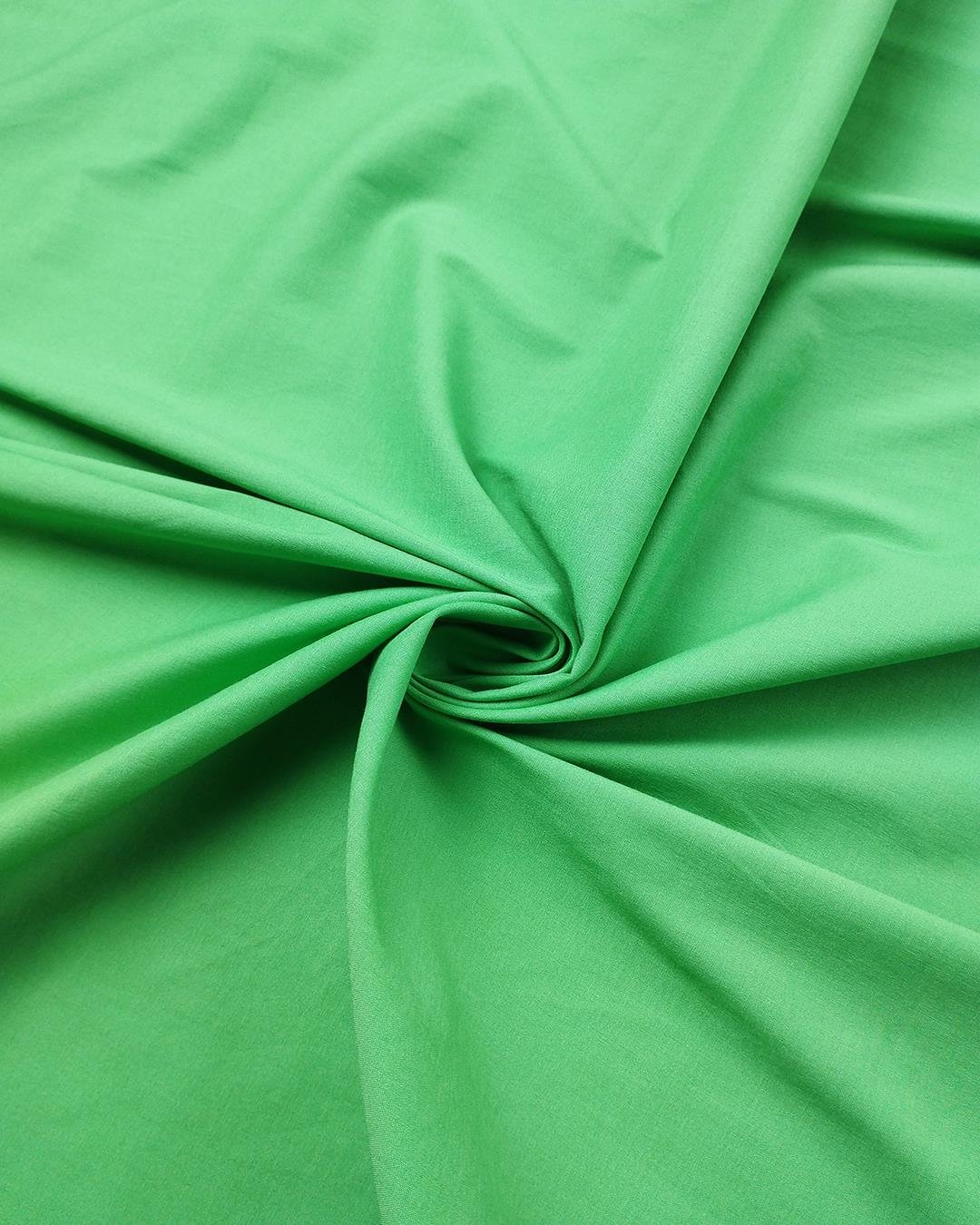 Poplin Benzeri Elastanlı Dokuma Yumuşak Pastel Yeşil RenkteEn: 140 cm