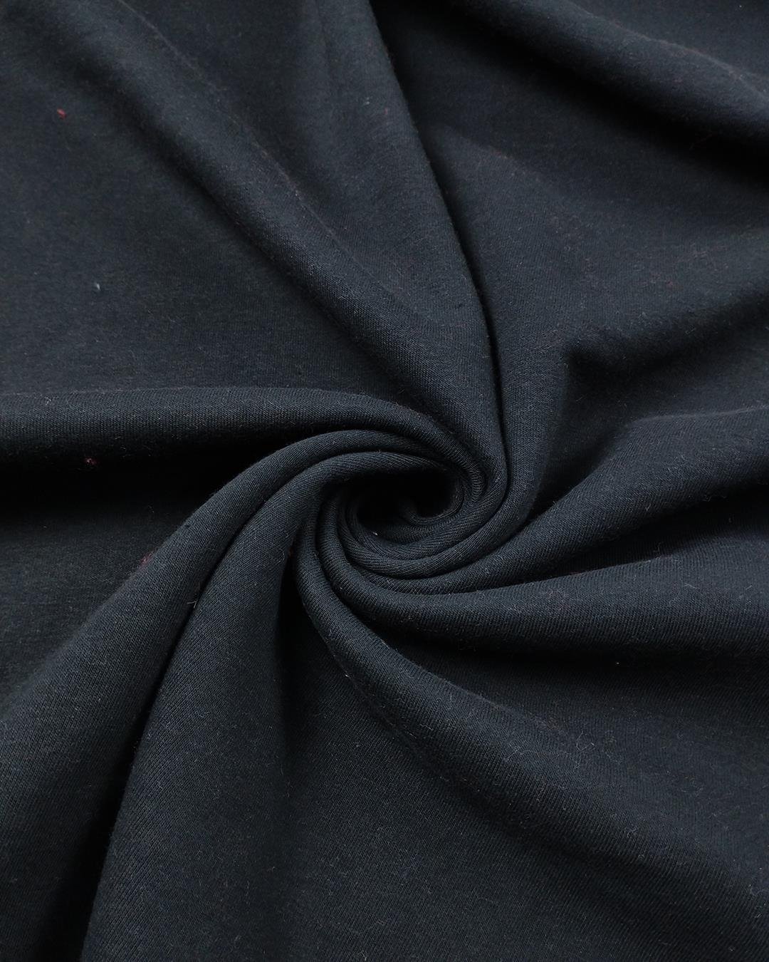 Şardonlu 3 İplik Penye Siyah Renkte (En 160 cm x Boy 215 cm)