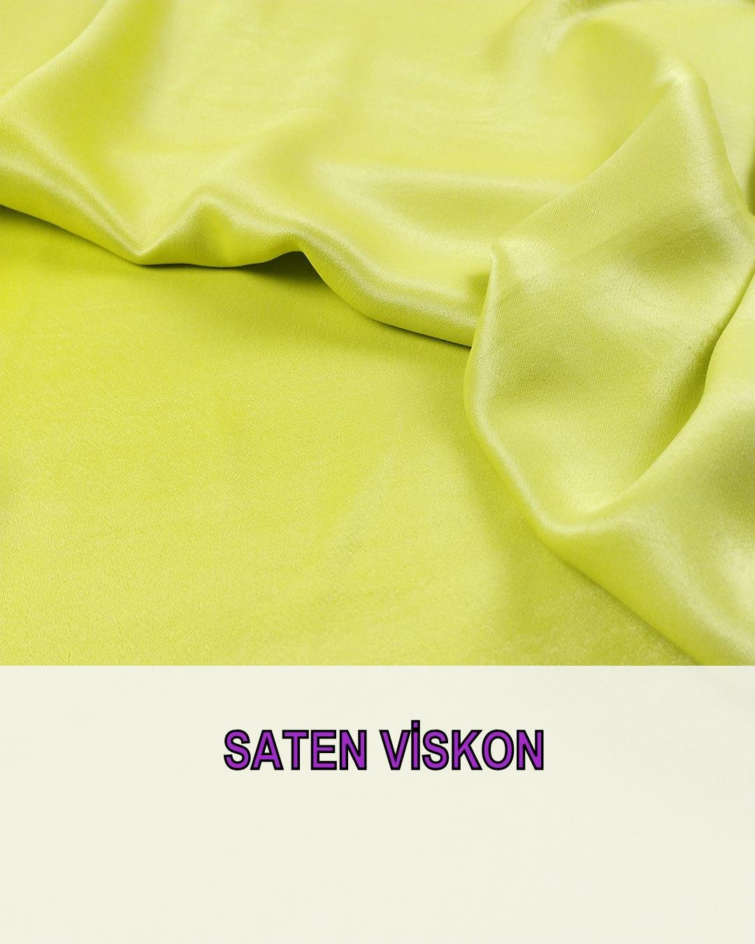 Saten Viskon Fıstık Yeşili RenkteEn: 135 cm