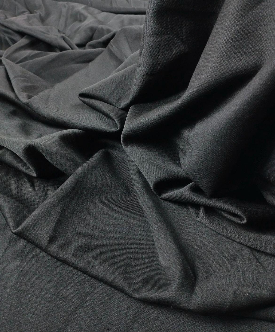 Siyah Renkte İnterlok Jarse (En 180 cm x Boy 85 cm)