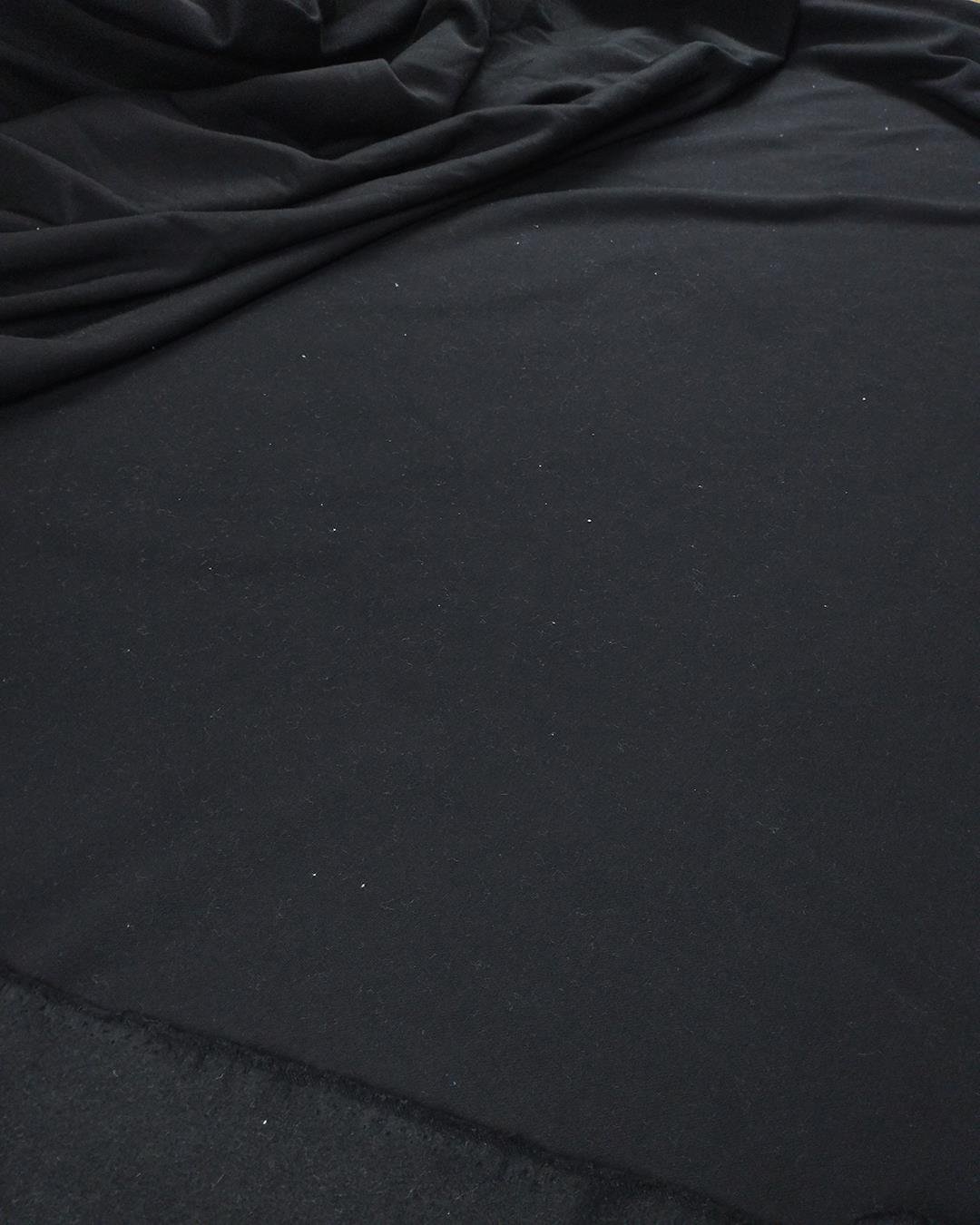 Siyah Renkte Şardonlu Üç İplik Penye (En 180 cm x Boy 200 cm)