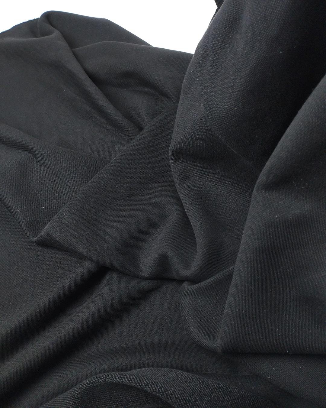Siyah Renkte Tok 3 İplik Penye (En  180 cm x Boy  200 cm)