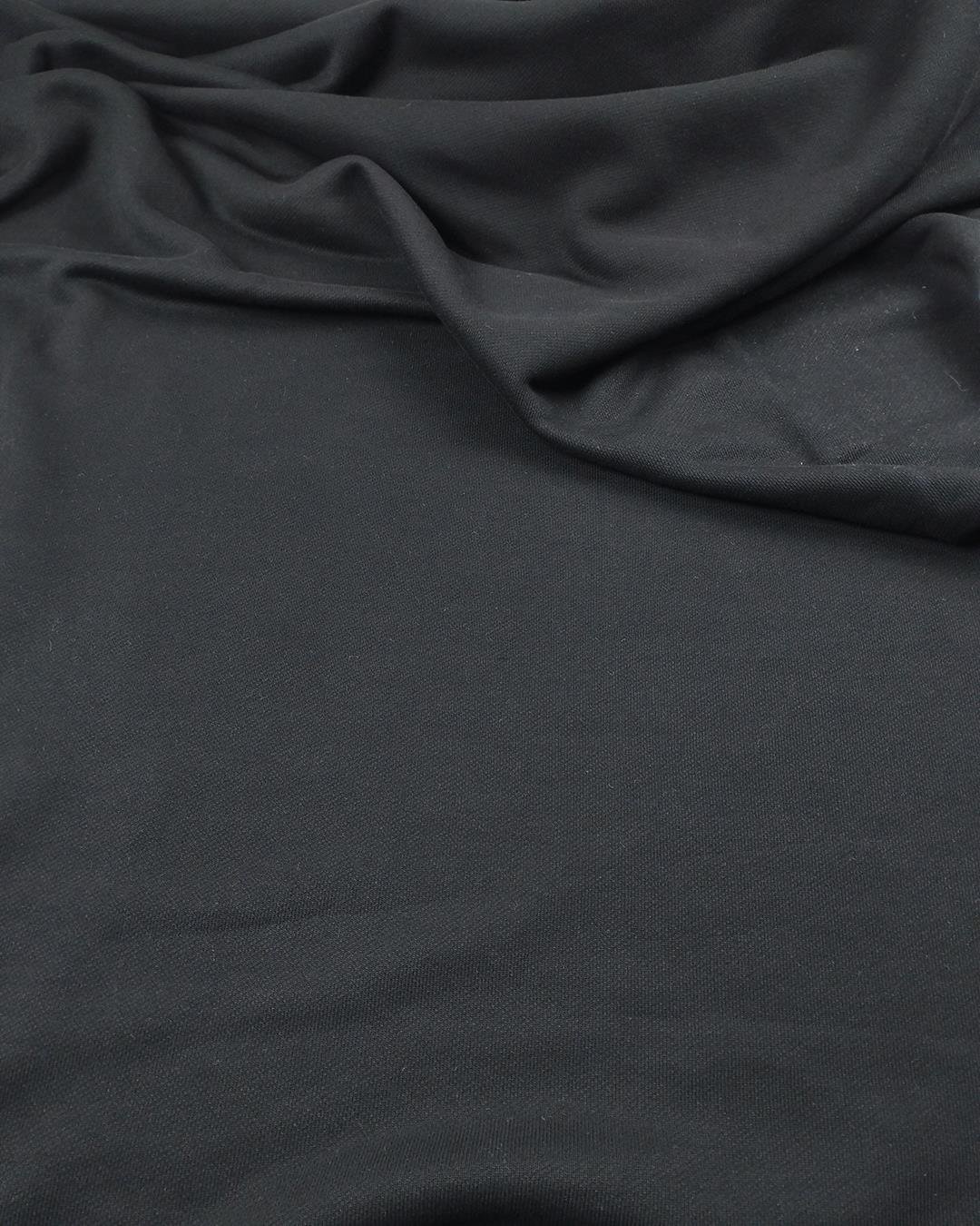 Siyah Renkte Tok 3 İplik Penye (En  180 cm x Boy  200 cm)