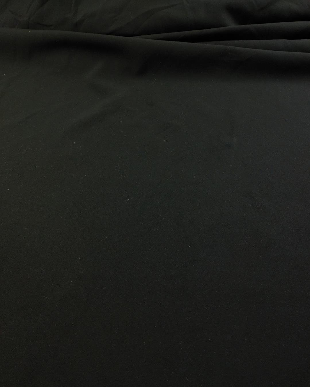 Siyah Renkte Tok Krep (En  125 cm x Boy  240 cm)