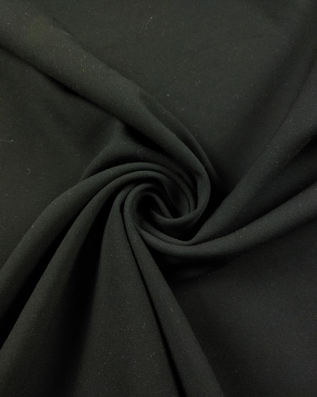 Siyah Renkte Tok Krep (En  125 cm x Boy  240 cm)