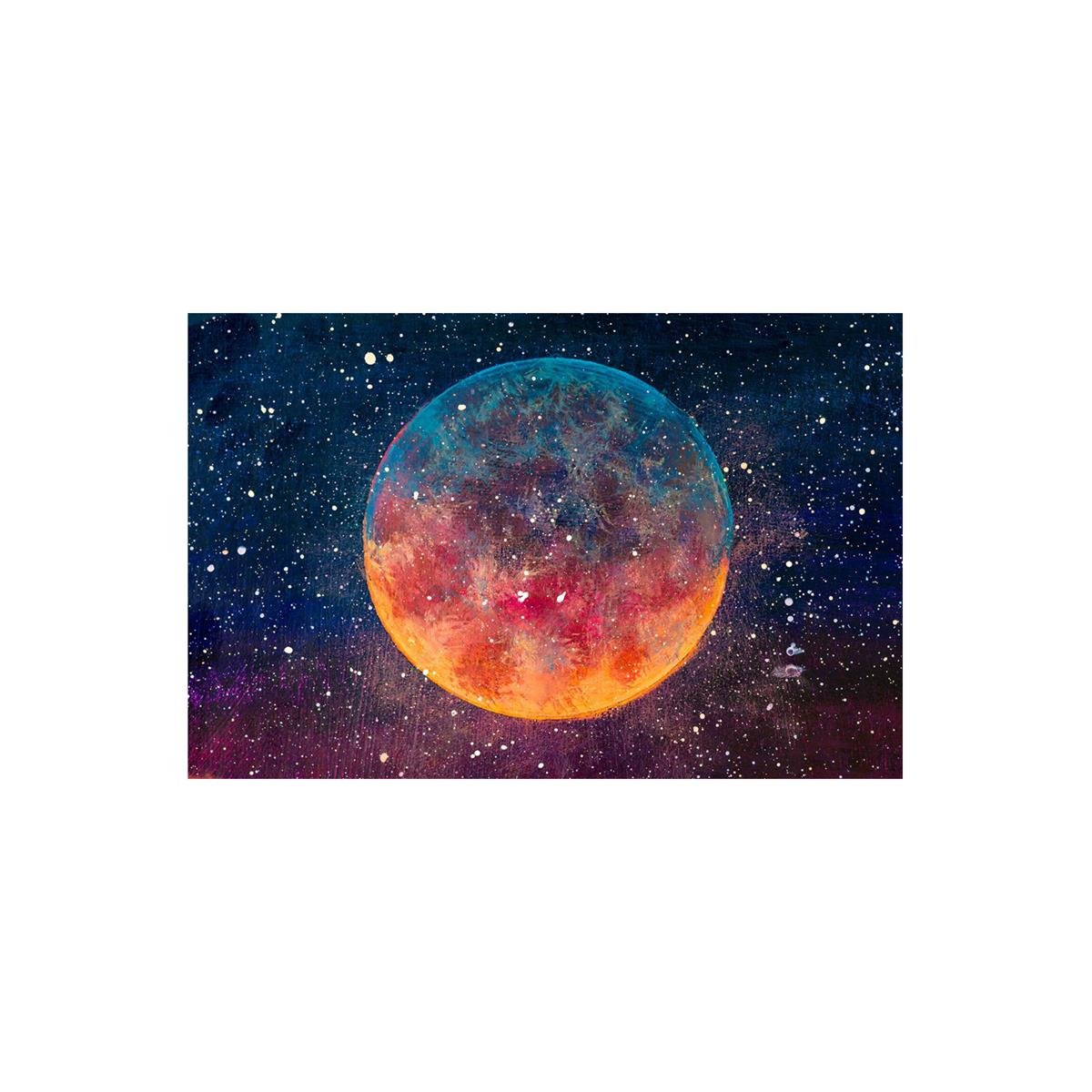 Planet Yağlı Boya Dokulu TabloYağlı Boya Dokulu Soyut TablolarTablolife.com