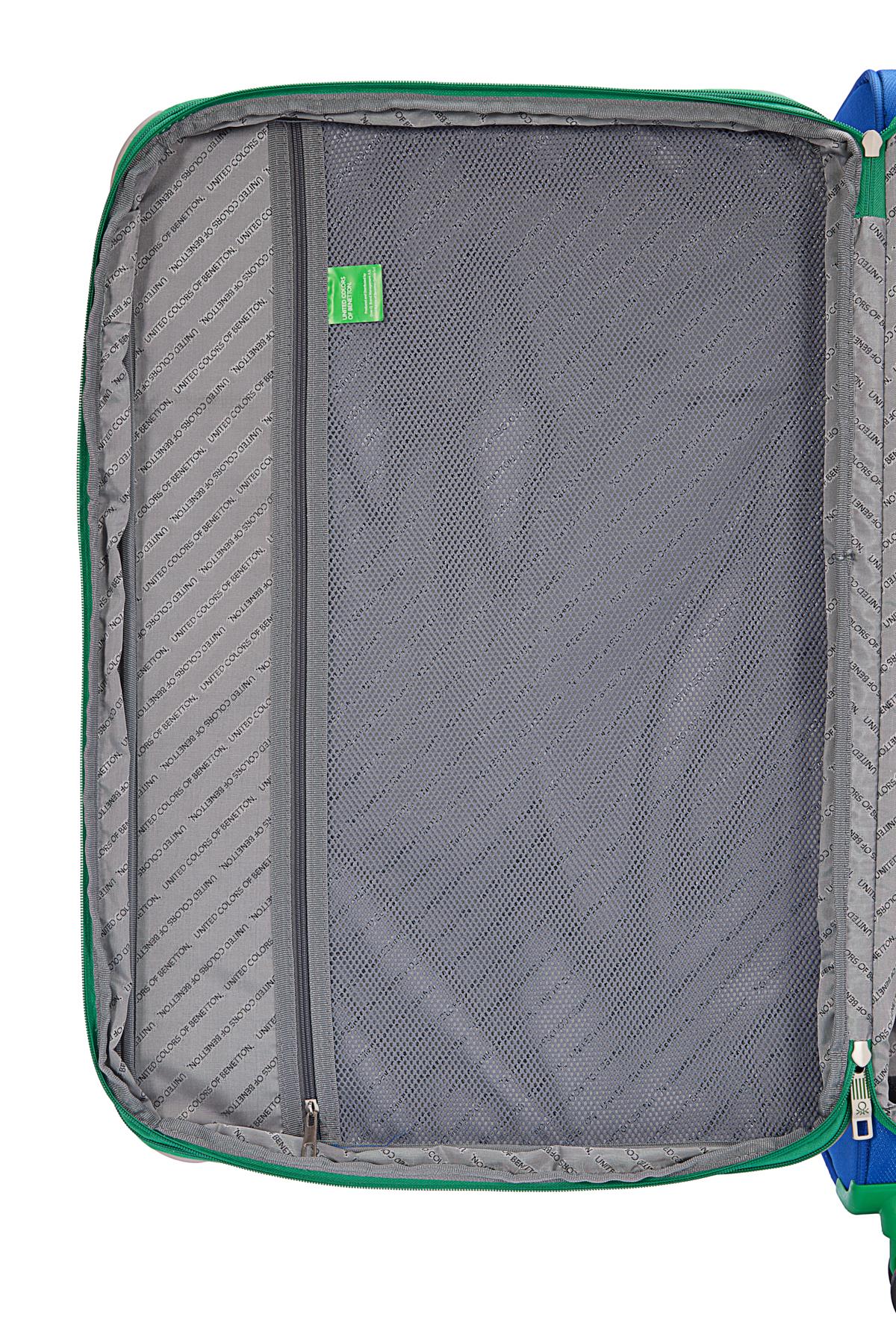 Benetton Küçük boy Ultra Light Hafif Lüx Kumaş Tekerlekli Valiz 