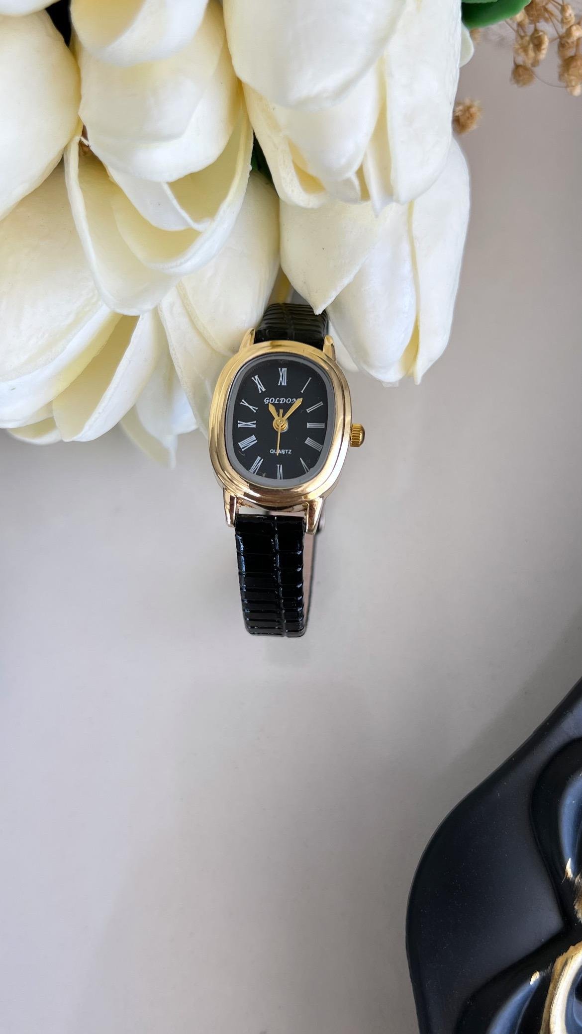 Mathilda Minimal Vintage Deri Saat