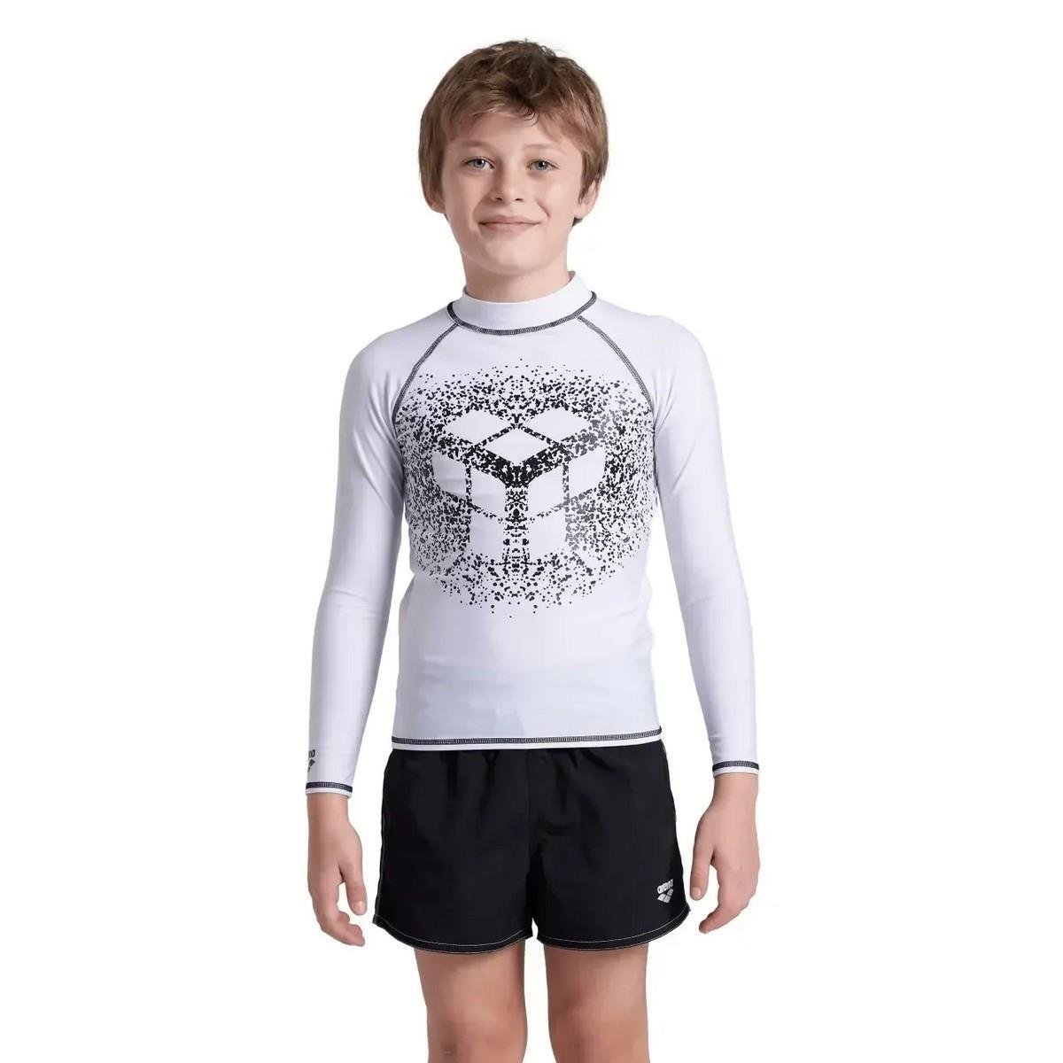 Arena 006296155 Rash Vest L/S Graphic Erkek Çocuk Yüzücü Tişörtü