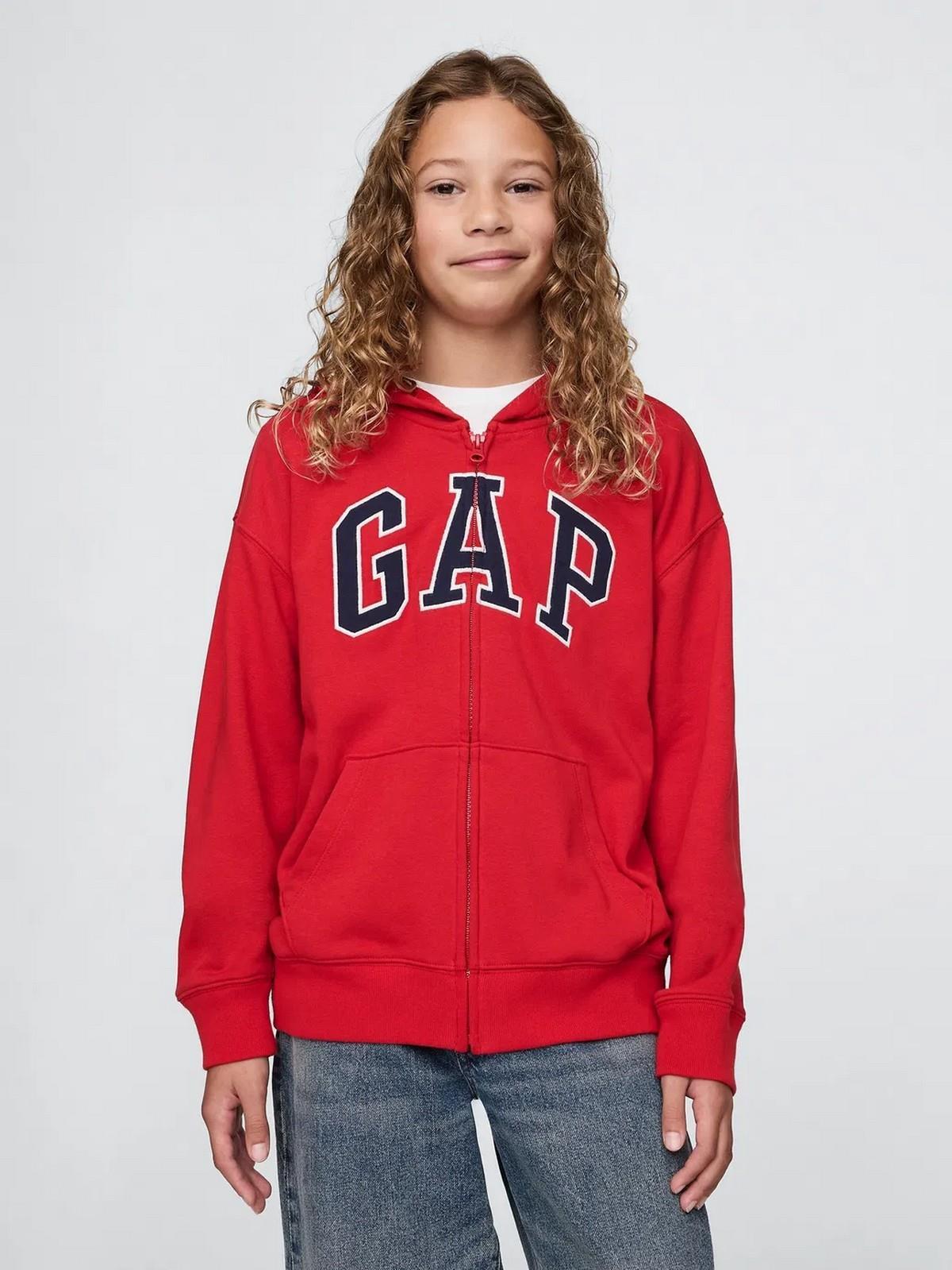 GAP 743966000 V-Frch Ft Bas Heritage Logo Fz Erkek Çocuk Eşofman Üstü