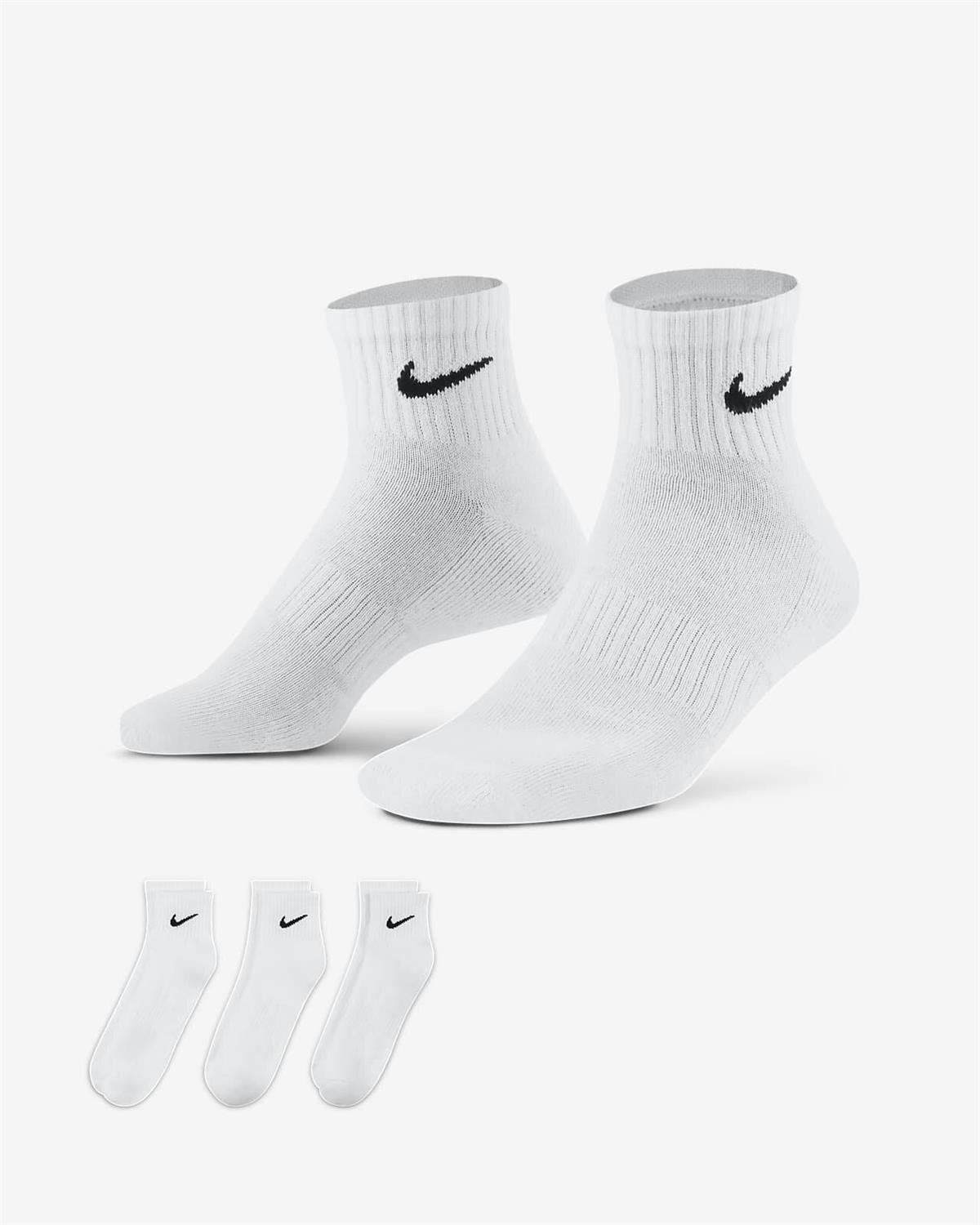 Nike SX7667-100 U Nk Everyday Csh Ankl 3Pr Erkek Spor Çorap