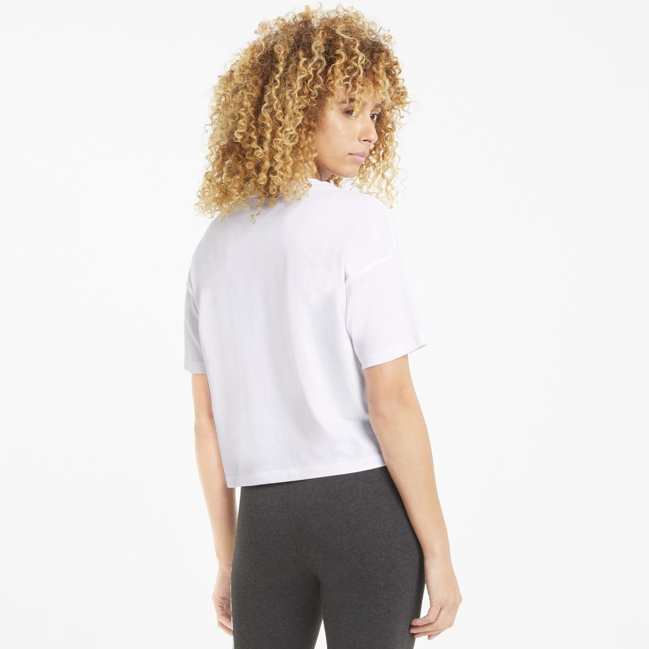 Puma 58686602 Ess Cropped Logo Tee Kadın Spor Tişört