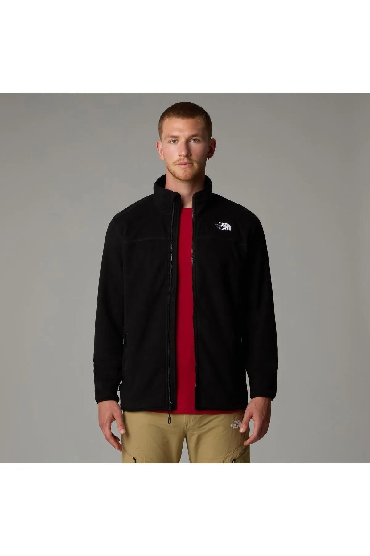 The North Face NF0A855X4H01 M 100 Glacier Full Zip Erkek Polar