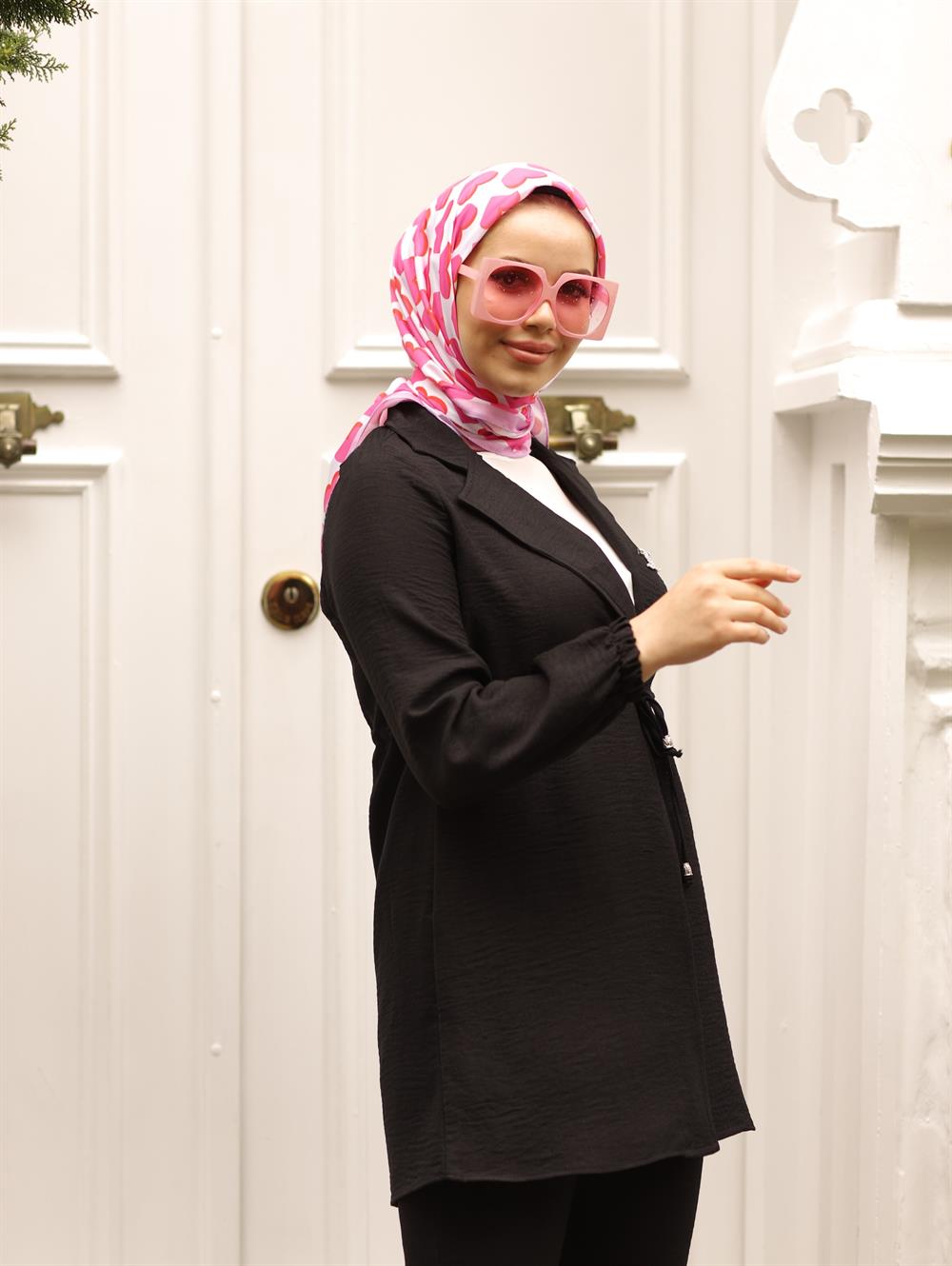 ARİS CEKETLİ KETEN TAKIM SİYAH