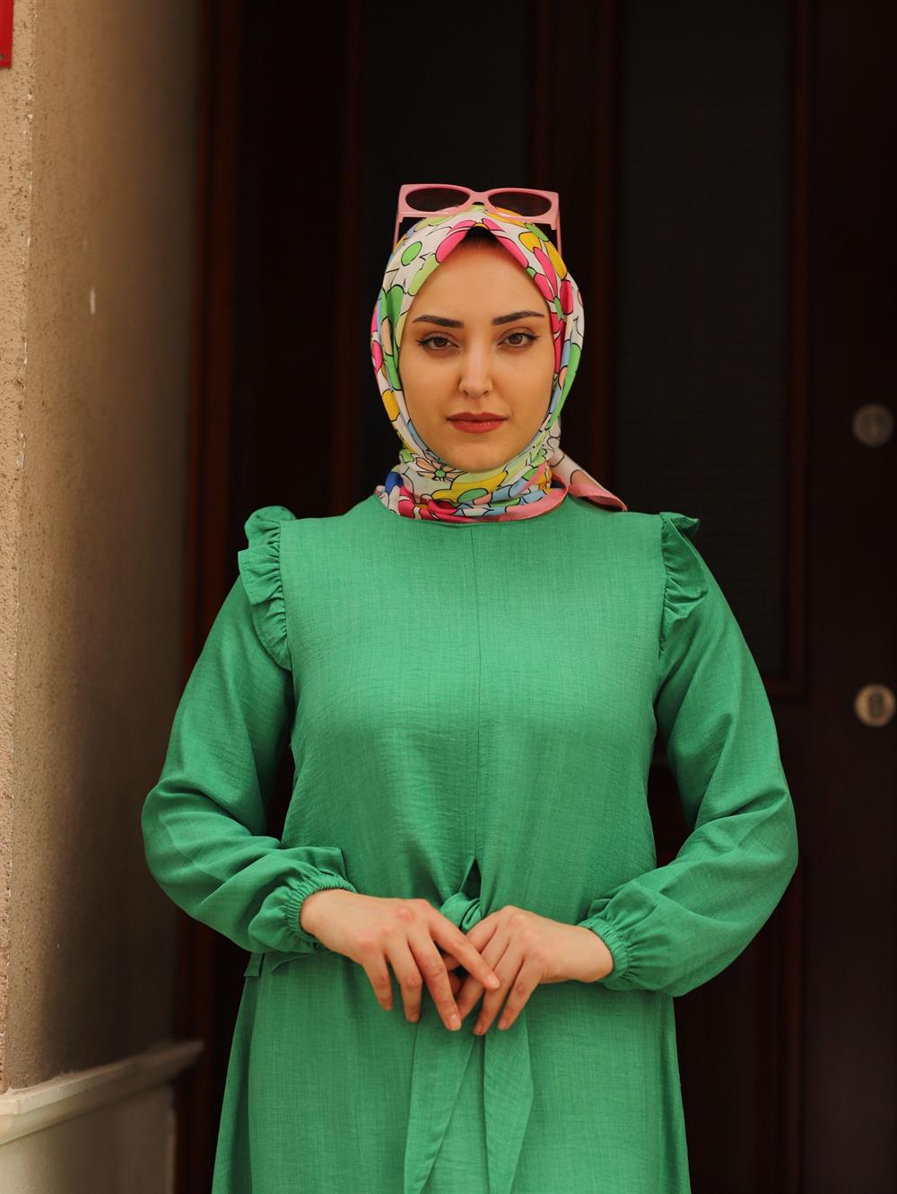 BELDEN BAĞLAMALI ETEK TAKIM YEŞİL