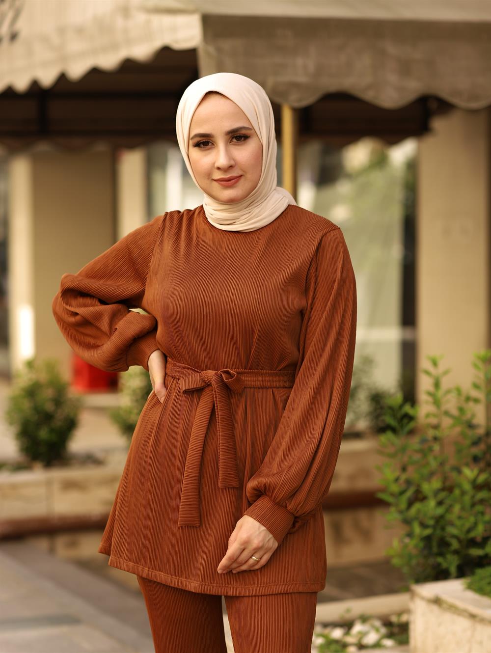 FİTİL MAT ÖRME TAKIM ACI KAHVE